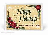 Pictures of Custom Photo Business Holiday Cards
