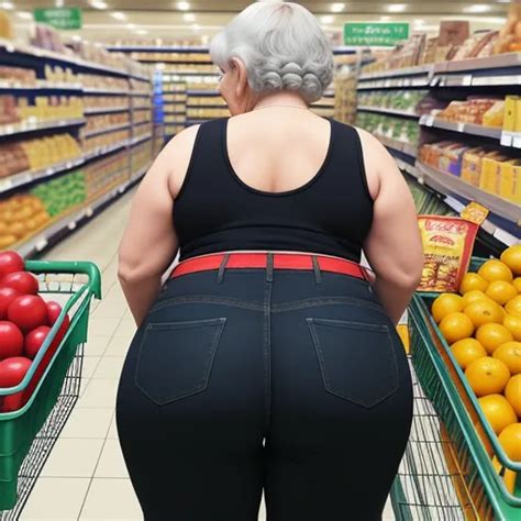 Free Ai Image Generator Granny With Big Booty Bending Over Full Body