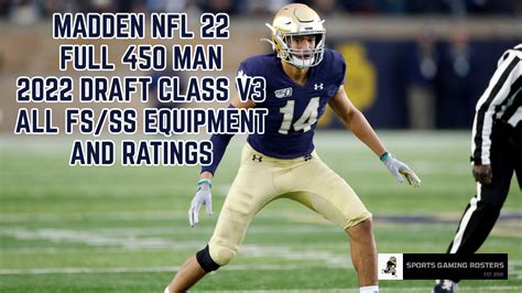 Madden Nfl 22 2022 Draft Class V3 Fs Ratings And Rankings Sports