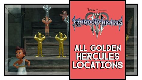 Kingdom Hearts 3 All Golden Herc Figure Locations Heros Belt Armor