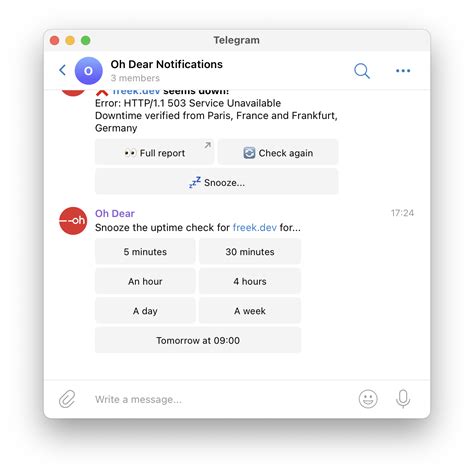 Introducing Our New Interactive Telegram Notifications Oh Dear Blog