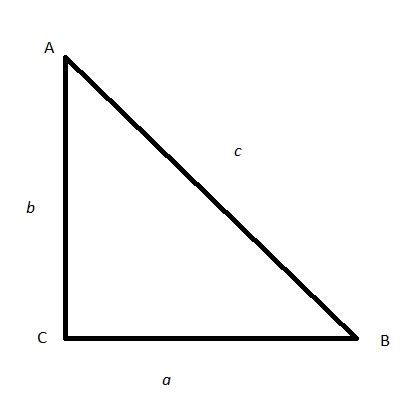 A triangle whose the angle opposite to the longest side is 90 degrees. Given a right triangle triangle ABC with C=90^circ, if a=2, c=6, how do you find b? | Socratic