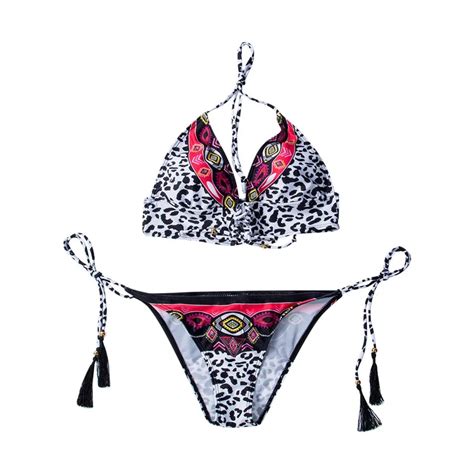Sexy Leopard Bikinis New Micro Bikini Set Push Up Triangle Thong