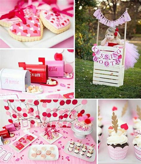 Pink And Red Valentines Day Party With Cupcakes Cookies Mailbox