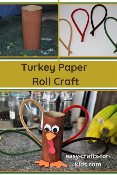 Toilet Paper Roll Turkey Easy Crafts For Kids