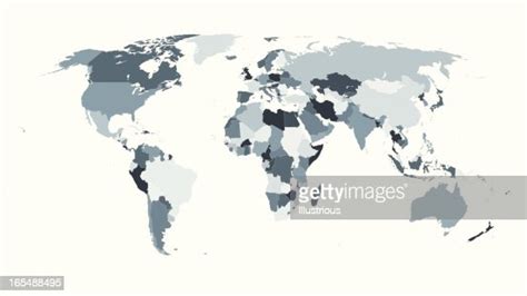 Global Map Individual Countries Of The World High Res Vector Graphic