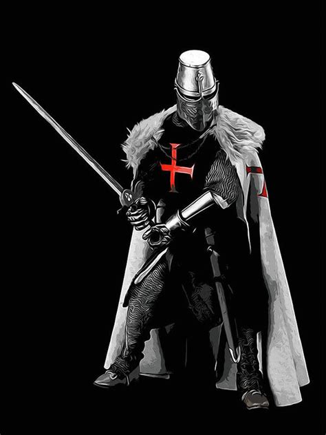 Ancient Templar Knight 05 Art Print By Am Fineartprints