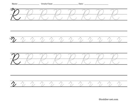 Free Printable Cursive R Worksheet Handwritingworksheets Cursive Riset