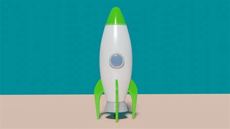 Cartoon Style Rockets 3d Model Cgtrader