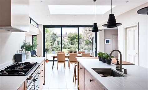 Most people who construct scandinavian kitchen do use this concept. Real home: a modern rear extension with a Scandinavian ...