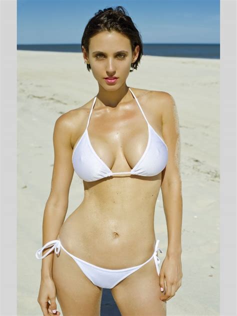 Sexy Girl In White Bikini With Hard Nipples Bikini Hard Nipples