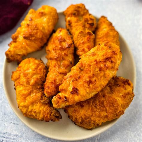 Air Fryer Breaded Chicken Tenders Strips Video