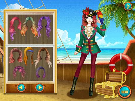 So you want to play some dress up games, eh? Pirate Girl Dress Up Game - Play online at Y8.com