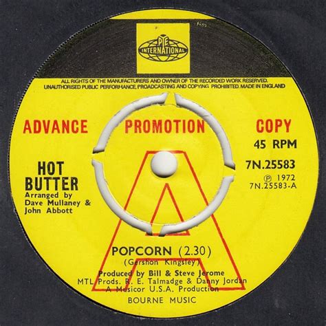 Hot Butter Popcorn At The Movies Vinyl Discogs