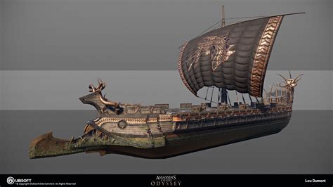 Artstation Pirate Ship Assassin S Creed Odyssey Lou Dumont