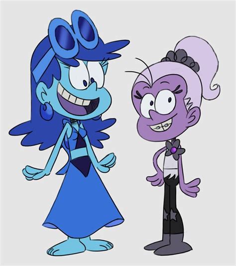 Leni And Luan As Lapis Lazuli And Amethyst From Steven Universe