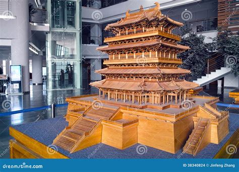 Chinese Ancient Architecture Model Editorial Stock Image Image 38340824