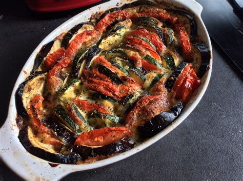 Tian de légumes à la mozzarella