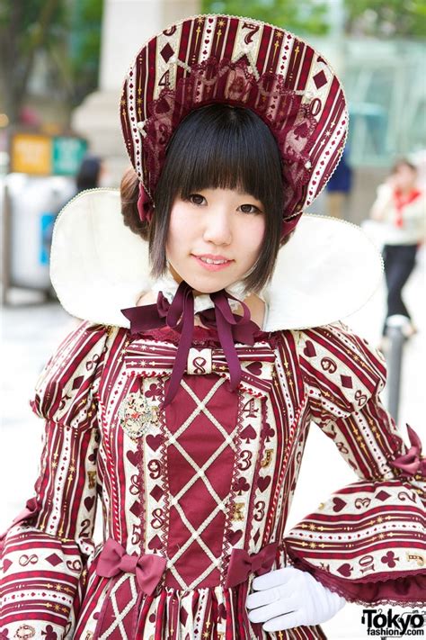 Alice In Wonderland Themed Angelic Pretty Lolita Look In Harajuku