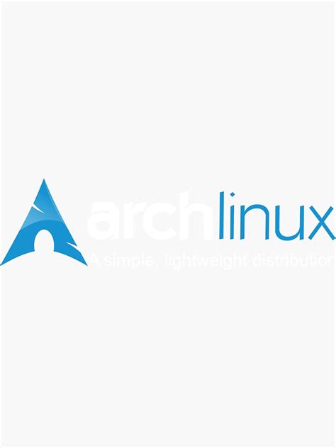 Archlinux Sticker By Jrobertoalas Redbubble