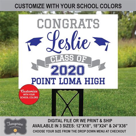 With our assortment of outdoor signage options, you will be able to share your announcement with the whole neighborhood! Graduation Yard Sign Class Of 2020 Lawn Sign Graduation | Etsy in 2020 | Graduation yard signs ...