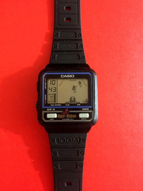 Casio Game Watch Gs 3 Super Slalomer Rare Vintage Ebay