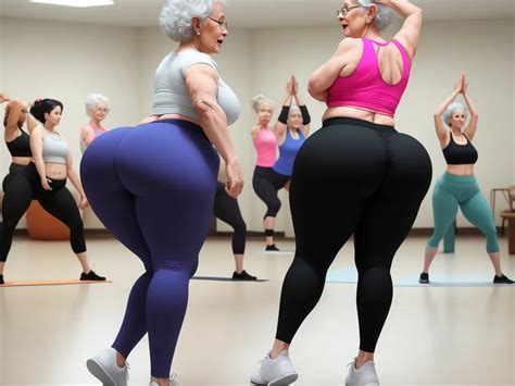 Increase Resolution Of Image Granny Bigger Show Her Huge Saggy In Yoga