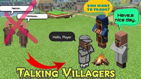 Talking Villagers In Minecraft Pe Talking Villager Prank Talking