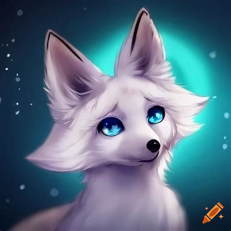 Anime Fox With Blue Eyes On Craiyon