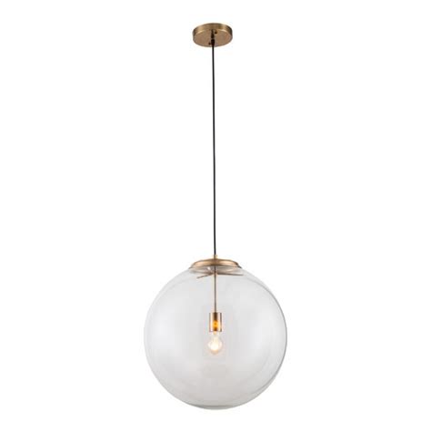 Brass And Glass Ball Pendant Light Temple And Webster
