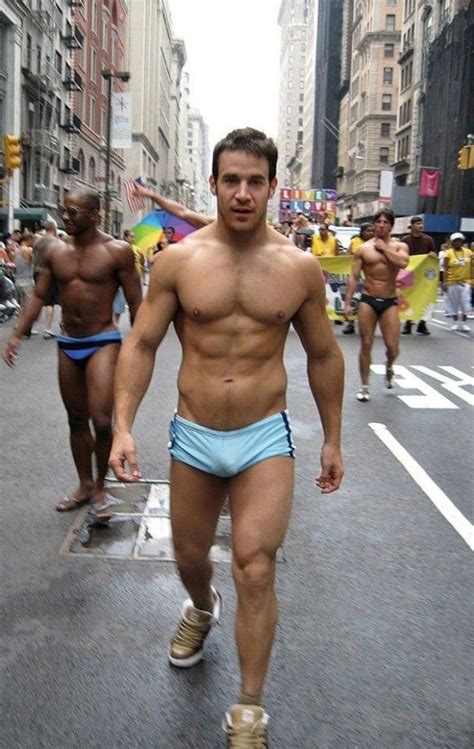 New York City Pride Handsome Men Hot Male Models Guys In Speedos