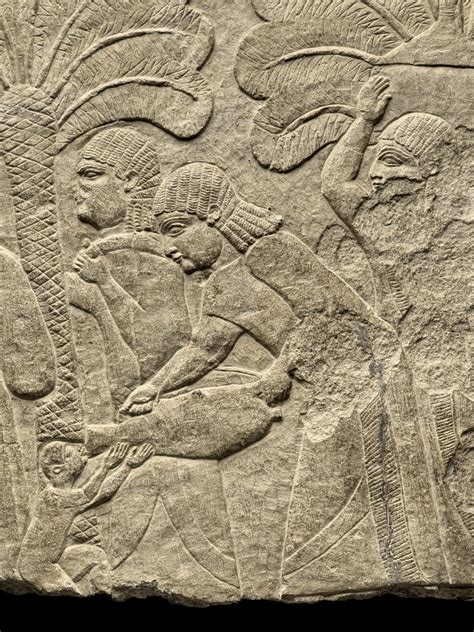 Relief Of Captive Babylonian Women Museum Of Fine Arts Boston