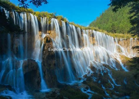 Nuorilang Waterfall Chinas Widest Waterfall At Jiuzhaigouexplore Tibet