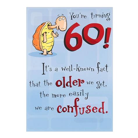 Hallmark 60th Birthday Card Youre Turning 60 Medium Uk