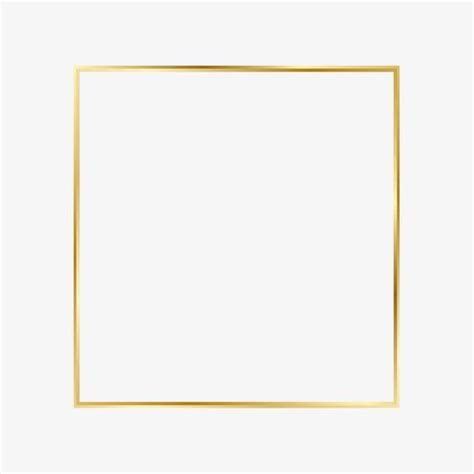 Golden Flare Frame Frame Clipart Golden Frame Simple Lines Png