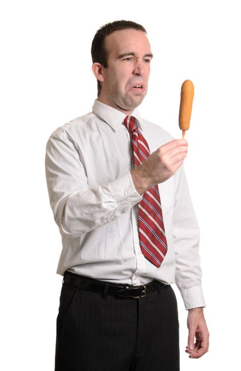 Man Being Spiteful At A Corndog Stock Photography Know Your Meme