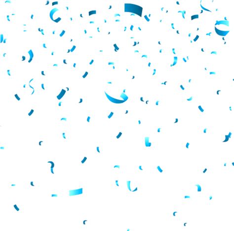 Download High Quality confetti transparent background blue Transparent