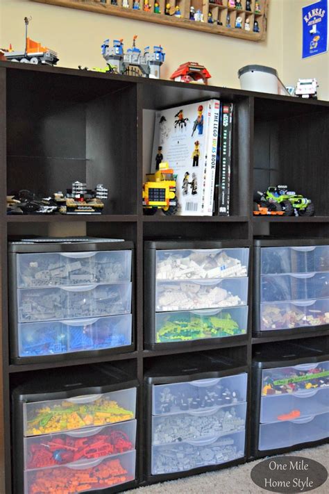 Simple And Decorative Lego Storage Room Organization Home