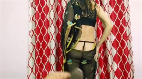 Big Cock Shacking While Watching Her Sexy Saree Strip Tease And Ass Show Xxx Mobile Porno