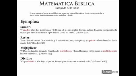 0 calificaciones0% encontró este documento útil (0. Juego Bíblico: Matemática Bíblica - Búsqueda en la Biblia ...