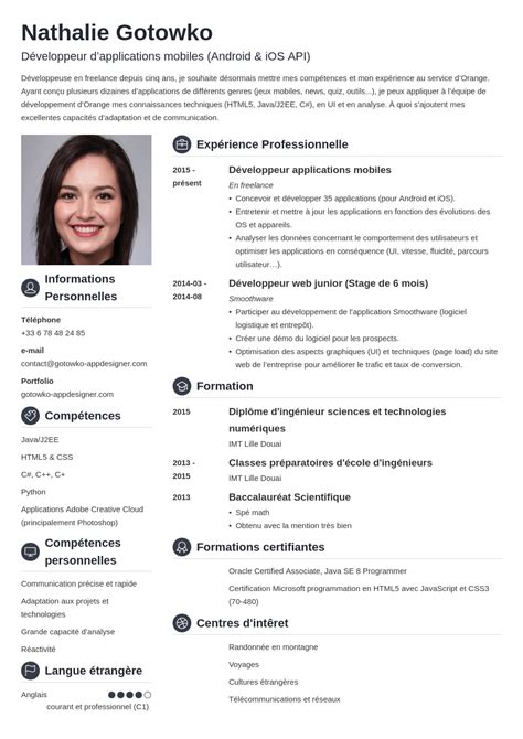 Exemple de CV informatique (IT), d'ingénieur à technicien