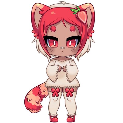 15 Strawberry Red Panda Adoptable By Spookie Sweets On