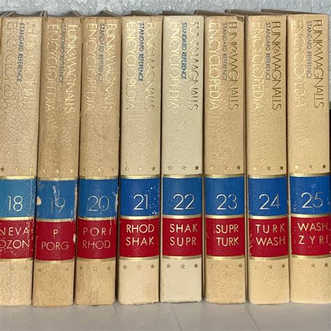 1970 Funk And Wagnalls Standard Reference Encyclopedias Etsy