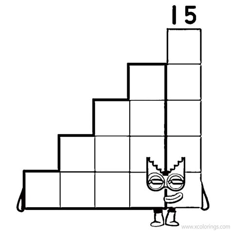 Printable Numberblocks Coloring Page