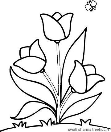 A page colored just by you. Easy Flower Coloring Pages