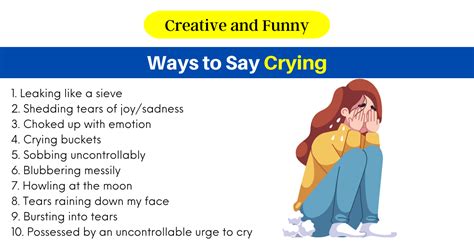 200 Creative And Funny Ways To Say Crying 2024