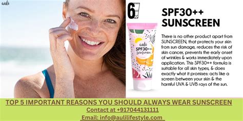 Ppt Top 5 Important Reasons You Should Always Wear Sunscreen