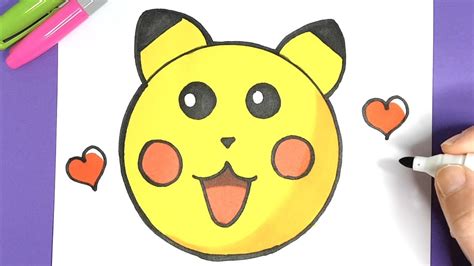 Cute Pikachu Emoji Malen Einfach Und SÜß Çocuk Gelişimi Çocuk