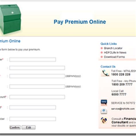Kotak mahindra customer care number. HDFC Life premium payment online - www.hdfclife.com
