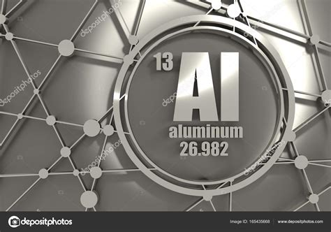 Elemento Químico Aluminio — Foto De Stock © Jegasra 165435668